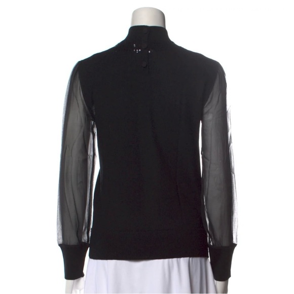 Tory Burch Black Sweater, size small, mock neck - Picture 2 of 6